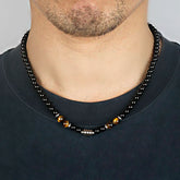 Tiger Eye Stone Pendant Necklace